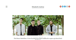 Desktop Screenshot of elizabethaubrey.com