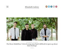 Tablet Screenshot of elizabethaubrey.com